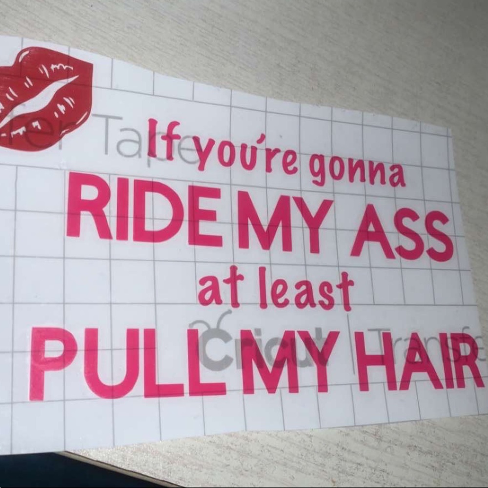 Ride my ass decal
